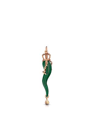 ciondolo in malachite verde corno Angela Puttini Gioielli | CL1719PVERDE